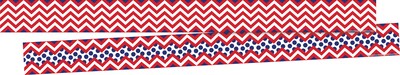 Barker Creek Chevron 35" x 3" Double-Sided Trim Set (6 designs), 72/Set (BC4000)