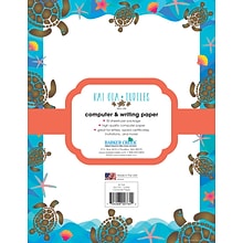 Barker Creek Kai Ola Turtles 8.5 x 11 Computer Paper, 50 Sheets/Pack (BC764)