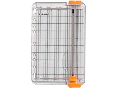 Fiskars SureCut 9 Paper Trimmer, Transparent/Orange (177560-1001)