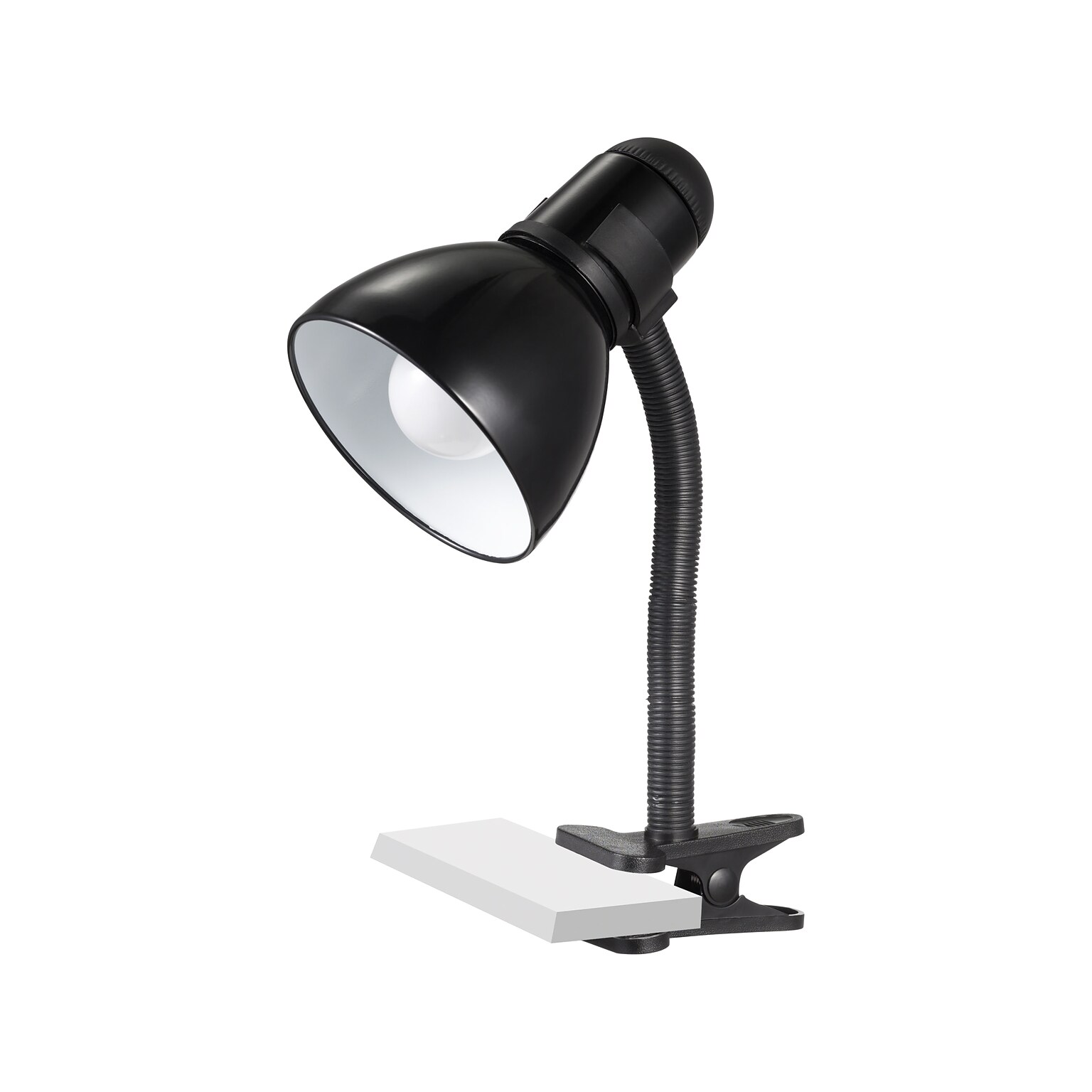 vocaal pantoffel Productie V-Light Incandescent Desk Lamp, 14", Black (VS571213B) | Quill.com