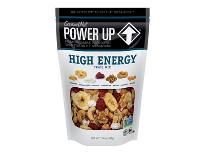 Gourmet Nut Power Up Dried Fruit & Nuts Trail Mix, High Energy, 14 oz., 6/Carton (2106)