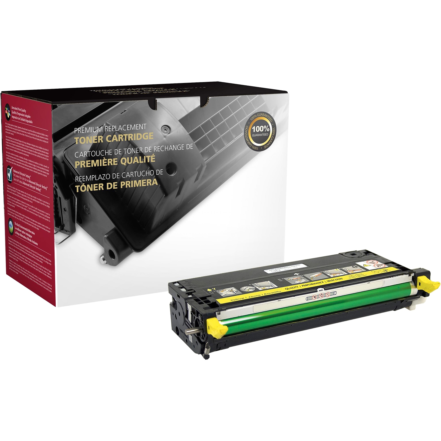 CIG Remanufactured Yellow Standard Yield Toner Cartridge Replacement for Dell XG724/XG728 (310-8098/310-8401)