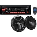 Jvcm Kd-pkr480 Single-din In-dash Am/fm/cd Receiver With Two 6.5 2-way Speakers