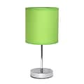 All the Rages Simple Designs LT2007-GRN Chrome Table Lamp Shade, Green