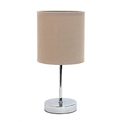 Simple Designs Incandescent Table Lamp, Grey (LT2007-GRY)
