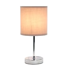 Simple Designs Incandescent Table Lamp, Grey (LT2007-GRY)