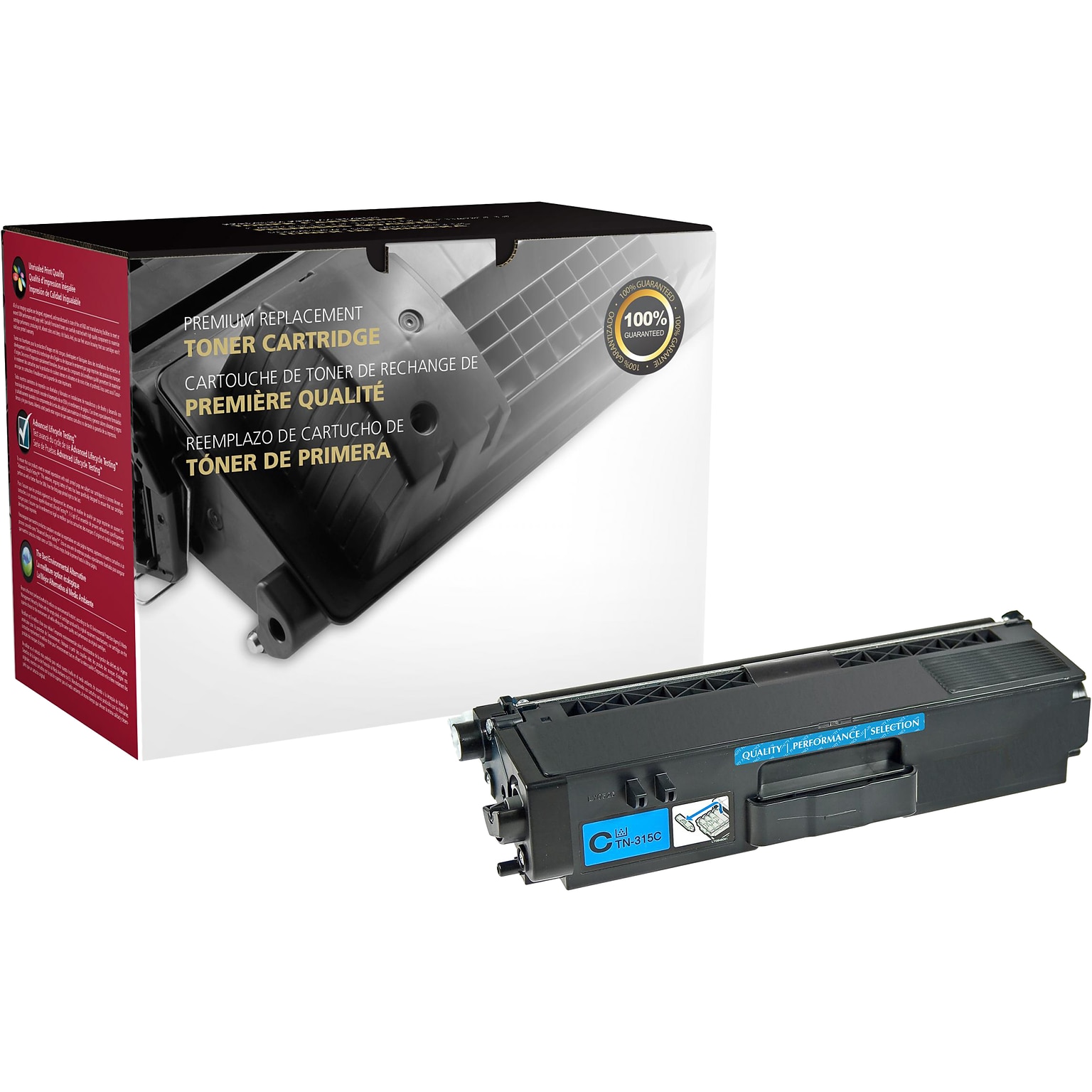 Clover Imaging Group Remanufactured Cyan Standard Yield Toner Cartridge Replacement for Brother TN315C (TN315C)