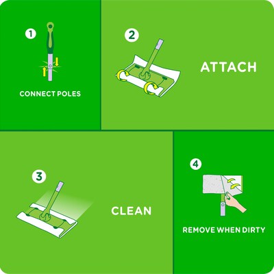 Swiffer Sweeper Dry Sweeping Microfiber Pads, Unscented, 52/Pack (2728764)