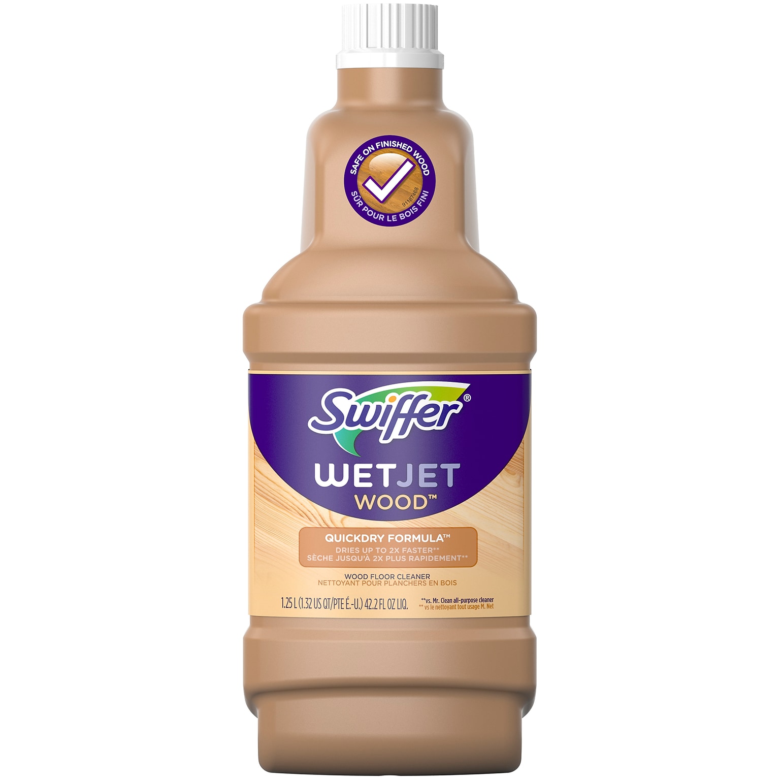 Swiffer WetJet Wood Floor Liquid Cleaner Solution Refill, 42.2 fl oz (23682)