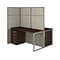 Bush Business Furniture Easy Office 66.34H x 60W 2 Person Back to Back Cubicle Panel Workstation,