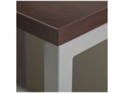 Bush Business Furniture Easy Office 66"H x 60"W 2 Person Back to Back Cubicle Panel Workstation, Mocha Cherry (EODH46SMR-03K)