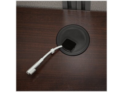 Bush Business Furniture Easy Office 66"H x 60"W 2 Person Back to Back Cubicle Workstation, Mocha Cherry (EODH460MR-03K)