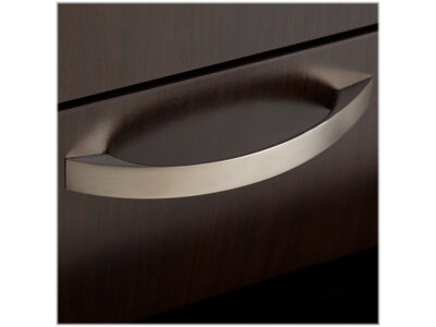 Bush Business Furniture Easy Office 66"H x 60"W L-Shaped Cubicle Panel Workstation, Mocha Cherry (EODH36SMR-03K)