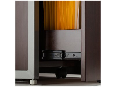 Bush Business Furniture Easy Office 66"H x 60"W Cubicle Panel Workstation, Mocha Cherry (EODH26SMR-03K)