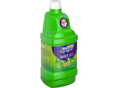 Swiffer WetJet Multi-Purpose Floor and Hardwood Liquid Cleaner Solution Refill, Gain Scent, 42.2 fl oz, 4/Pack (83061CT)