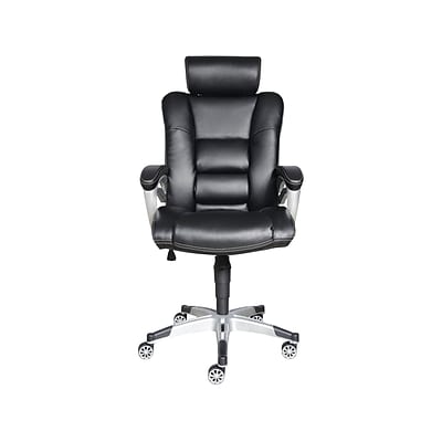 Buy Sealy Posturepedic Droman Bonded Leather Executive Chair, Black ...