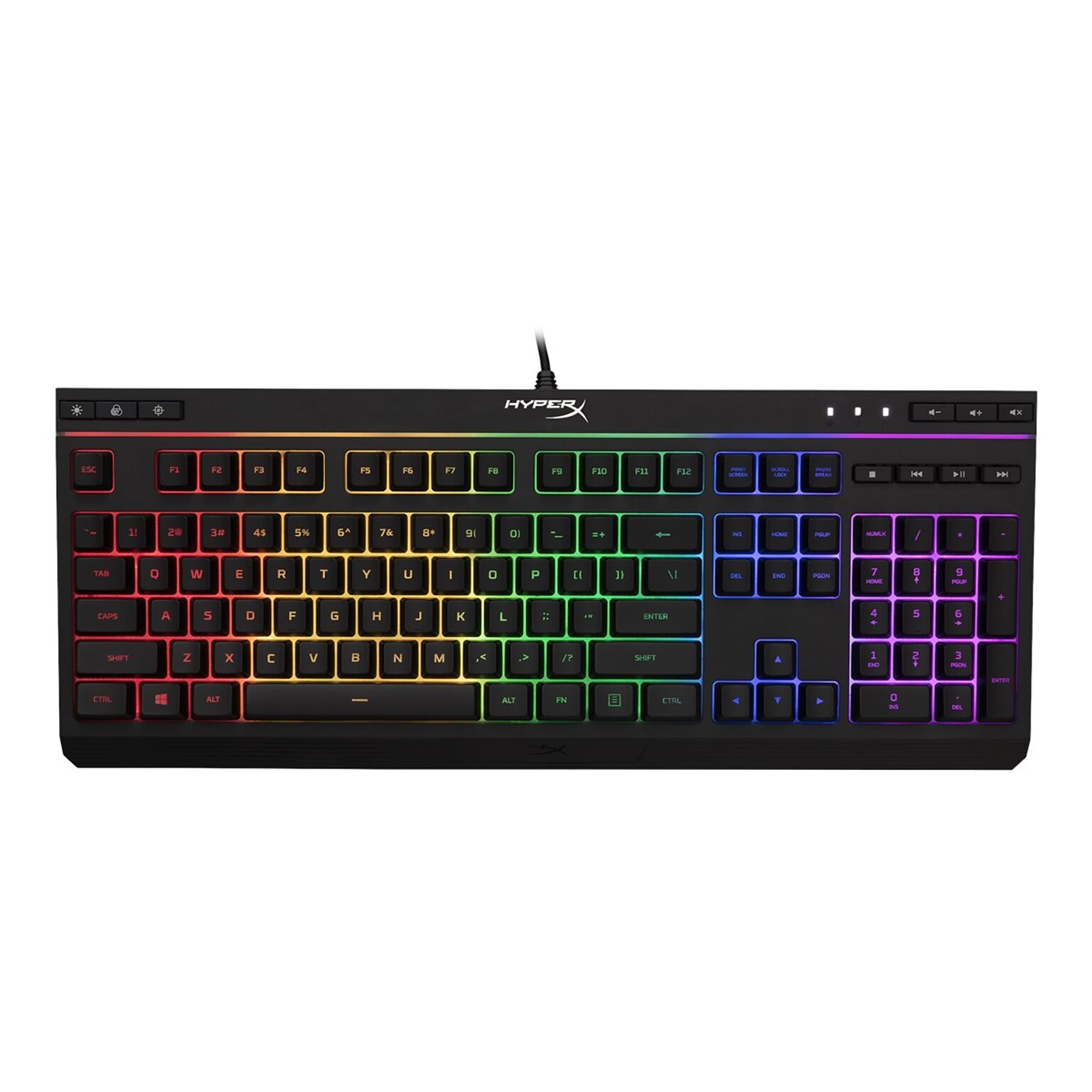 Kingston Alloy Core RGB Gaming Wired Keyboard, Black (4P4F5AA#ABA)