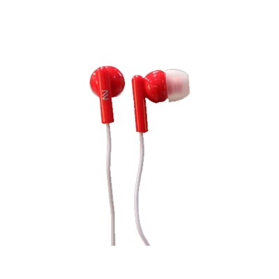 Nutek 93597551M Stereo Earbuds in Red