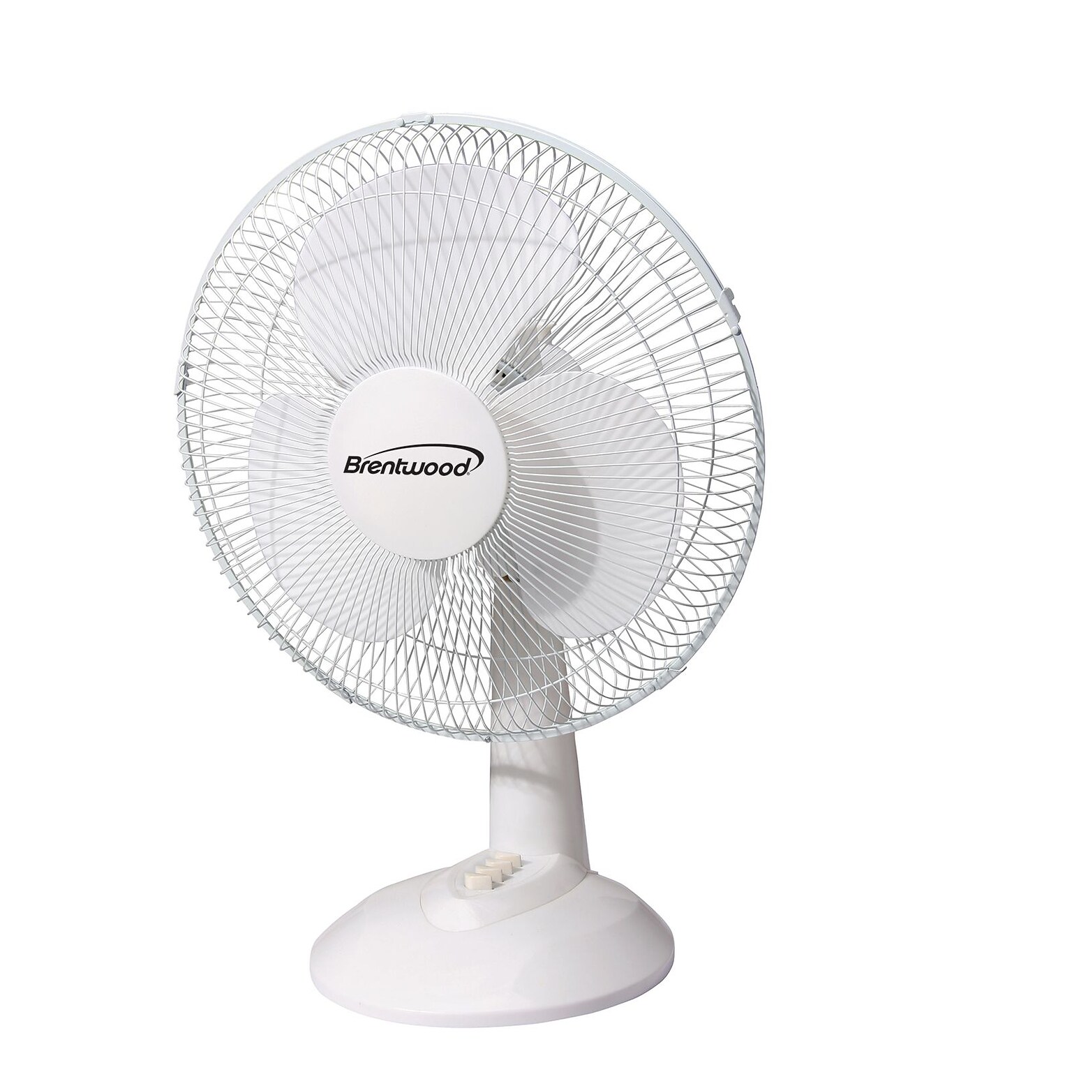 Kool Zone 12 Oscillating Desk Fan White (93595711M)