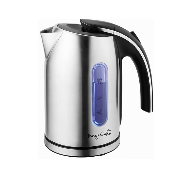 Brentwood Kt-1982dbk 1.79-Qt. Cordless Digital Glass Electric Kettle with 6 Precise Temperature Presets and Swivel Base, Black