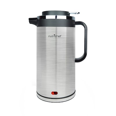 NutriChef 1.8 Quart Electric Hot Pot Stainless Steel Silver (93599450M)
