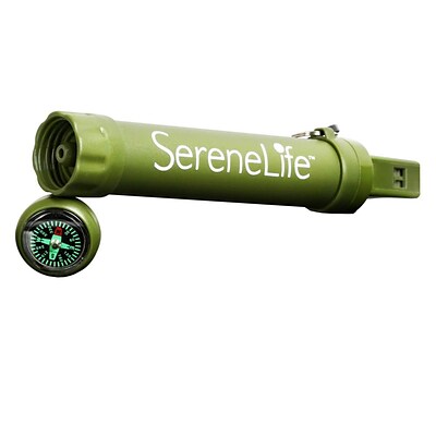 SereneLife Survival 6300 Cup Filter Straw Water Purifier Green (93599603M)