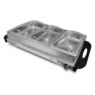 NutriChef 93598642M Food Warming Tray/Buffet Server/Hot Plate Warmer