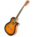 Pyle Pro PGA36 6-String Acoustic Guitar,Wood, Oak/Mahogany Color