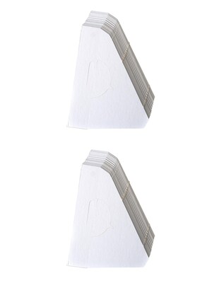 Lineco Single Wing Self-Stick Easel Backs, Size 3, White, 50 Per Pack (PK2-L328-1233)