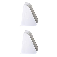 Lineco Single Wing Self-Stick Easel Backs, Size 3, White, 50 Per Pack (PK2-L328-1233)