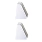 Lineco Single Wing Self-Stick Easel Backs, Size 3", White, 50 Per Pack (PK2-L328-1233)
