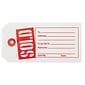 NAHANCO 2 5/8" x 4 1/4" Sold Tag, Red/White, 1000/Pack