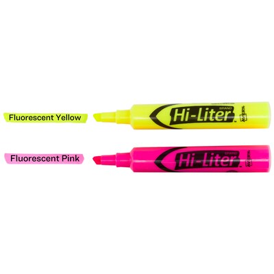 Avery Hi-Liter Desk Style Highlighters, Chisel Tip, Assorted, 24/Pack (98189)