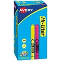 Avery Hi-Liter The Original Pen-Style Stick Highlighters, Chisel, Assorted, 24/Pack (29861)