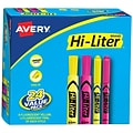 Avery Hi-Liter Tank Highlighter, Chisel Tip, Assorted, 24/Pack (29862)