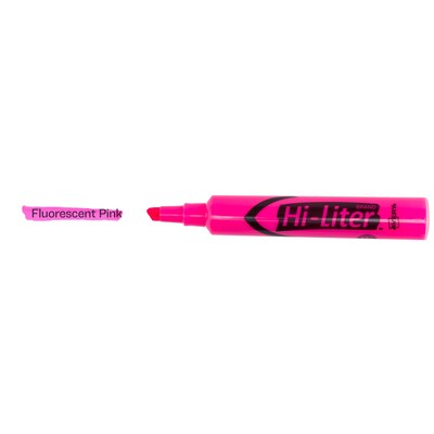 Avery Hi-Liter Tank Highlighters, Chisel, Pink, Dozen (24010)