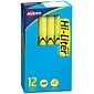 Avery Hi-Liter Pen-Style Stick Highlighters, Chisel Tip, Yellow, Dozen (23591)