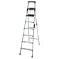 Cosco Products Cosco 8 foot Signature Series Step Ladder Type 1A, ALUMINUM/BLACK