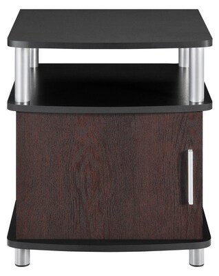Ameriwood Home Carson End Table with Storage, Cherry/Black (5083196)
