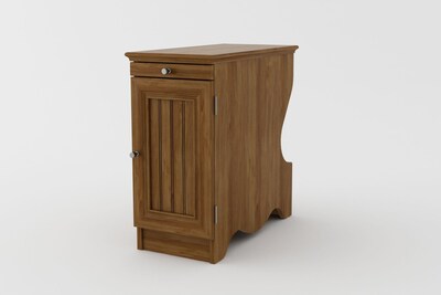 Ameriwood Home Fletcher Side Table with Magazine Storage, Bank Alder