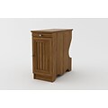 Ameriwood Home Fletcher Side Table with Magazine Storage, Bank Alder