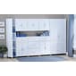 SystemBuild Kendall 36" 2 Door/2 Drawer Storage Cabinet, White (7364401PCOM)