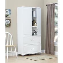 SystemBuild Kendall 36 2 Door/2 Drawer Storage Cabinet, White (7364401PCOM)