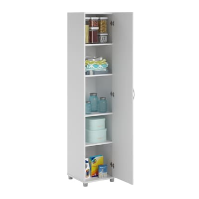 SystemBuild Kendall 16 Utility Storage Cabinet, White (7360401PCOM)