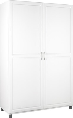 SystemBuild Kendall 48 Wardrobe Storage Cabinet, White (7361401PCOM)