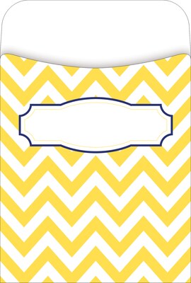 Barker Creek Nautical Chevron Peel & Stick Pockets, Multi-Design Set, 30/Pack (1232)