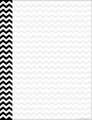 Barker Creek Black Chevron Letter Pop-Outs & Computer Paper Set, 305 Pieces/Set (5000)