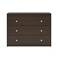 Ameriwood Home Elements 3 Drawer Dresser, Dark Cherry (5848207PCOM)