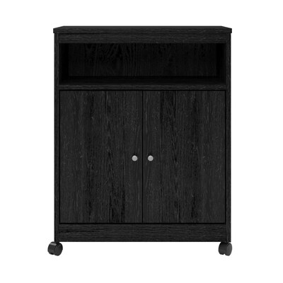 Ameriwood Home Landry Microwave Cart, Black Oak (5206026PCOM)