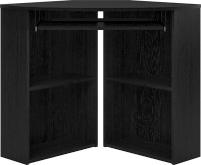 Ameriwood Home Caleb 39W Corner Desk, Black Oak (92026PCOM)